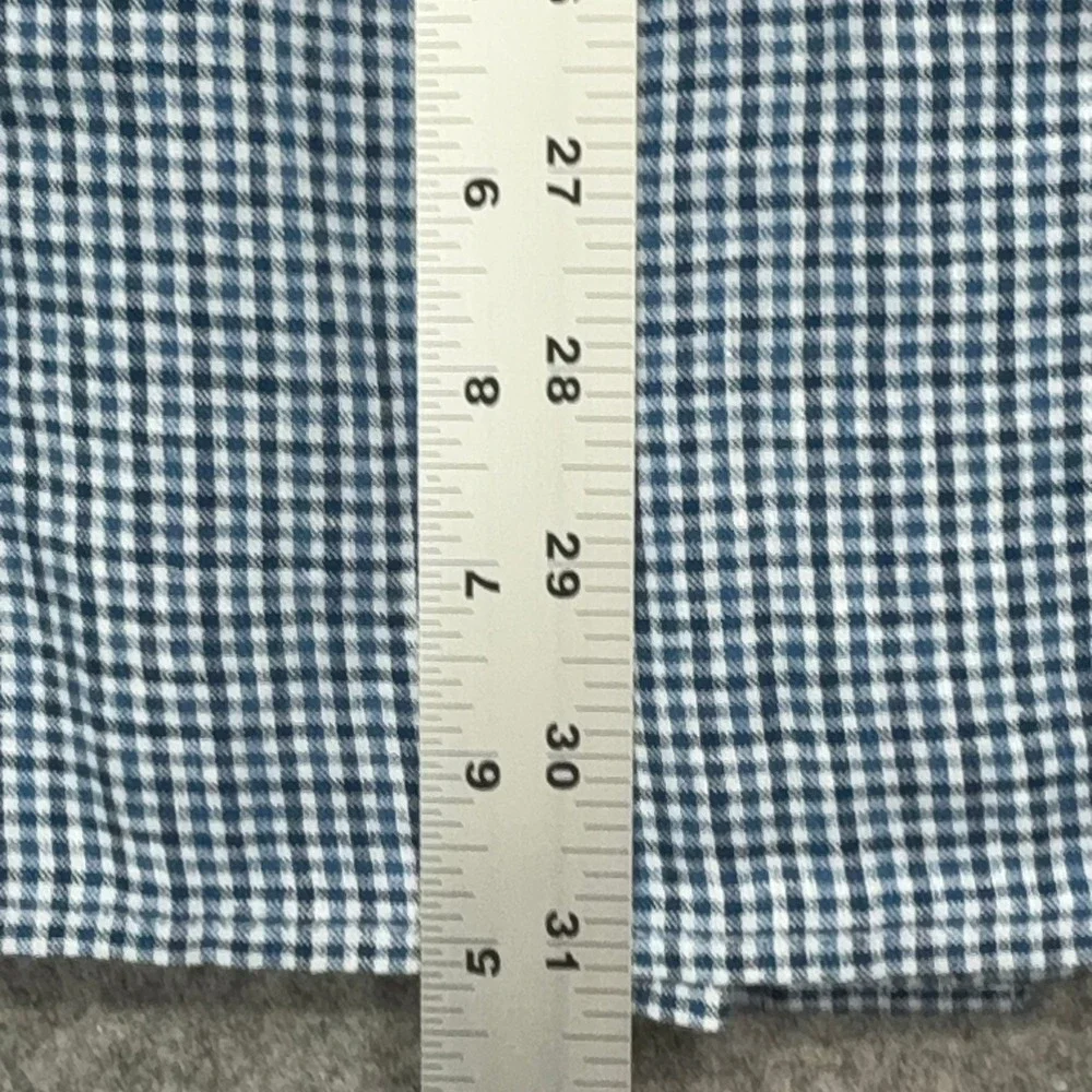 Vineyard Vines Tattersall 100% Linen Shirt Mens XXL Blue Gingham Long Sleeve - Picture 8 of 10